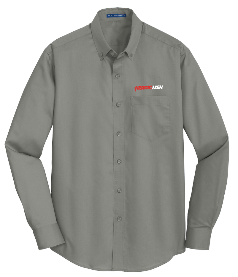 PORT AUTHORITY SUPER PRO TWILL SHIRT S663